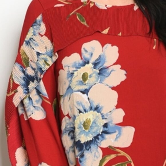 PLUS SIZE FLORAL DRESS - Picture 2 of 2